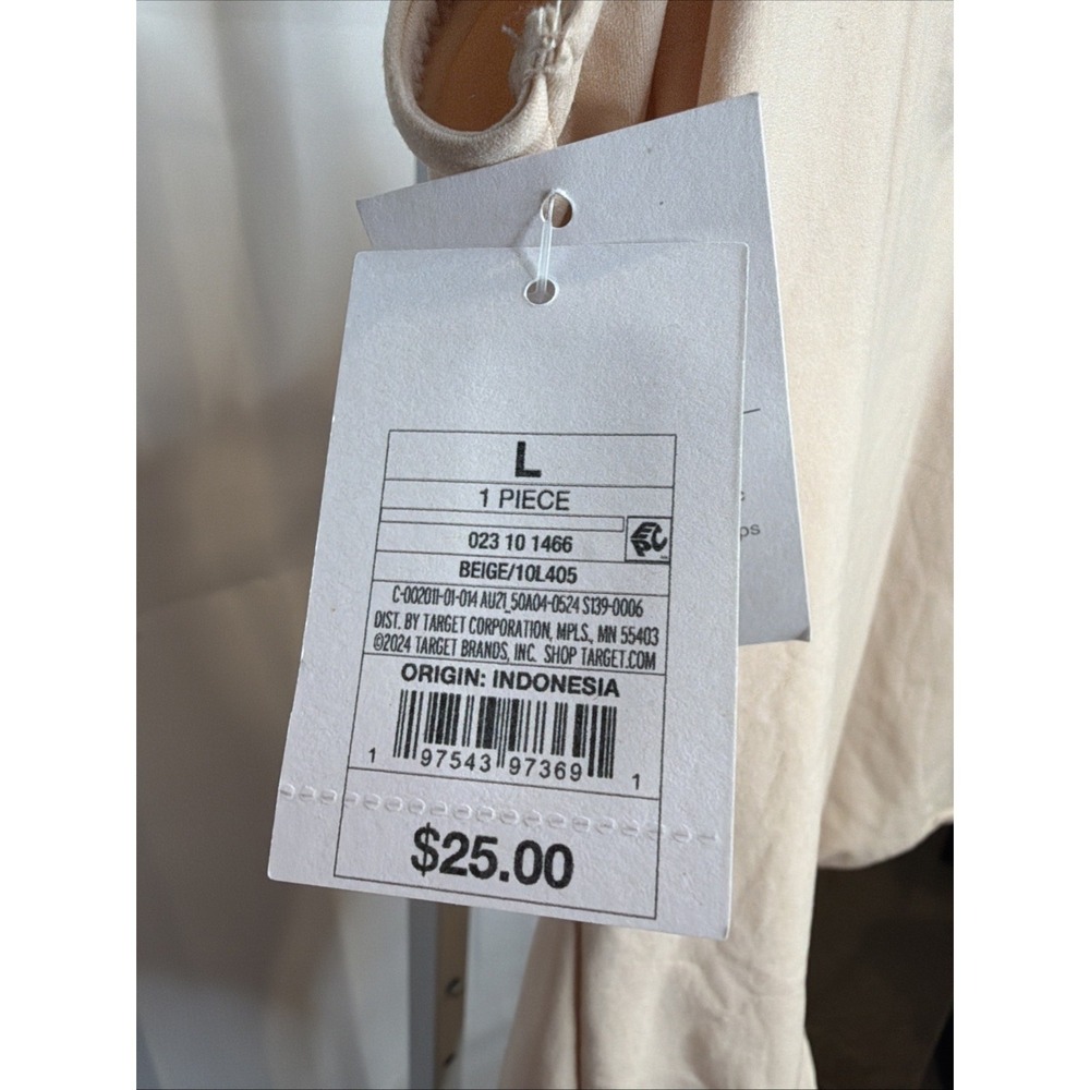 Auden Women's 4-Way Stretch Tank Bodysuit Beige Size  Large - NEW - Picture 8 of 12